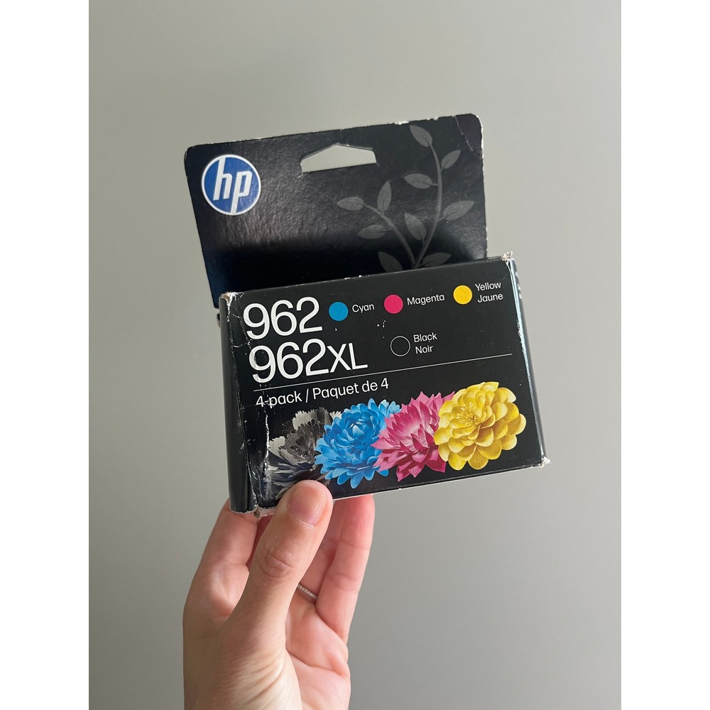 4PK HP 962XL High Yield Black 962 Cyan/Magenta/Yellow Ink Cartridges Exp 10/2027